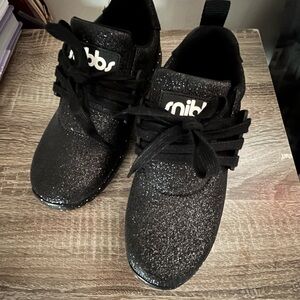 Snibbs nonslip work shoes Sparkly Black Sneakers